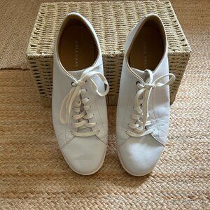 Cole Haan Men’s White Leather Sneakers